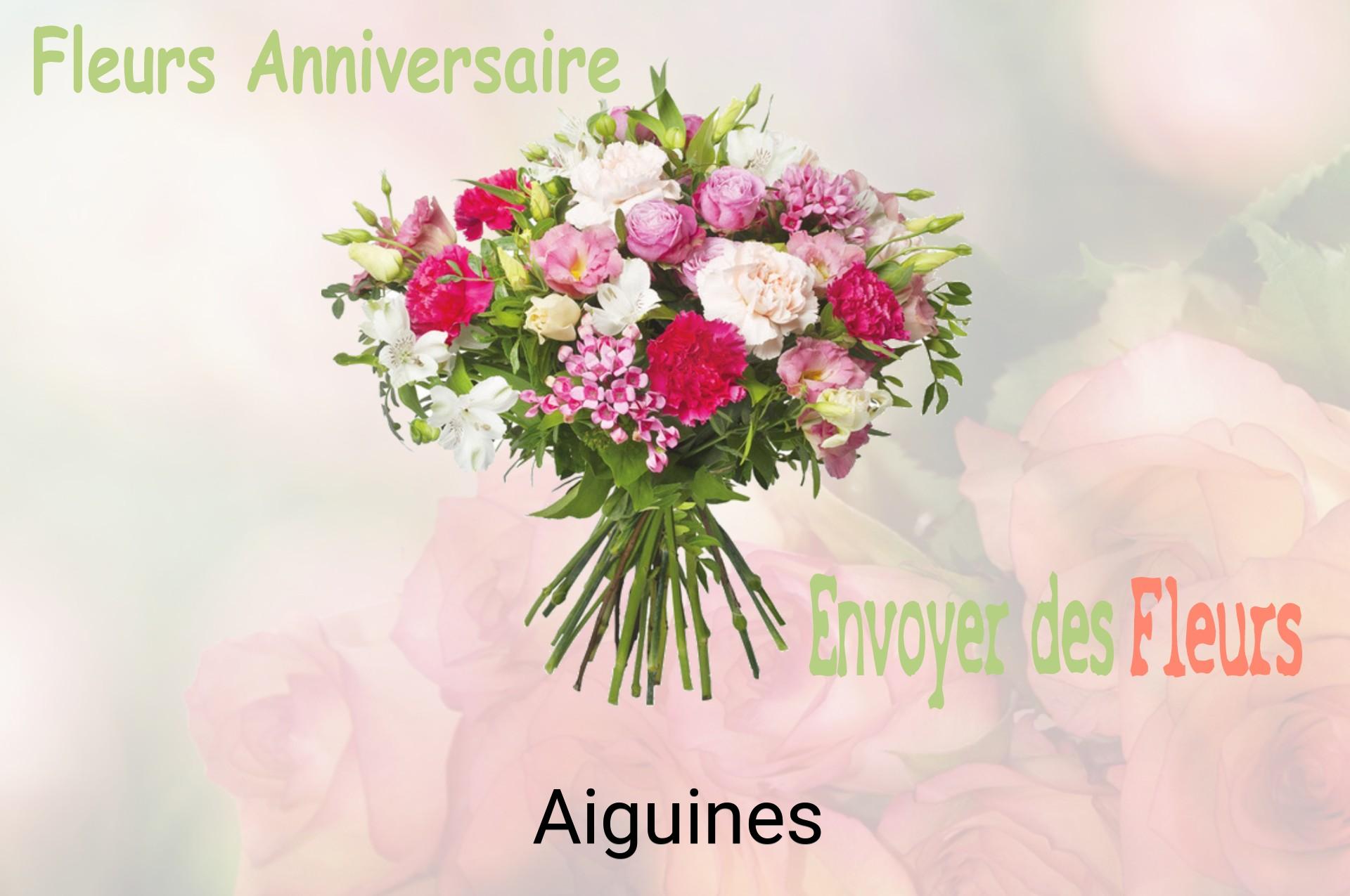 Bouquet de fleurs d’anniversaire livré à Aiguines